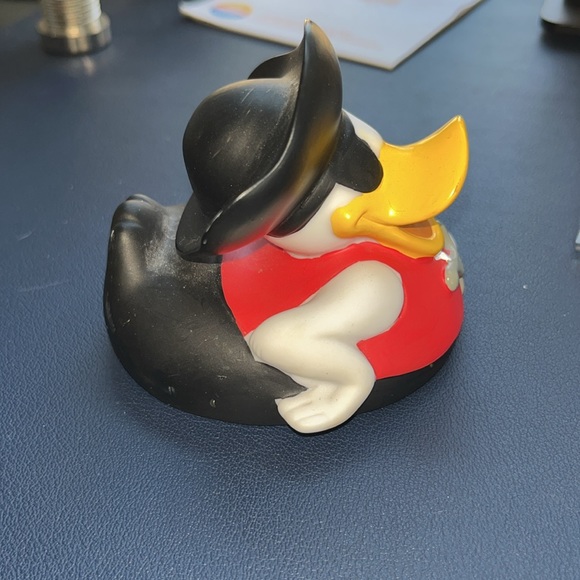 Vintage Disney Parks Pirates of the Caribbean Pirate Donald Duck Rubber Ducky - Picture 3 of 6